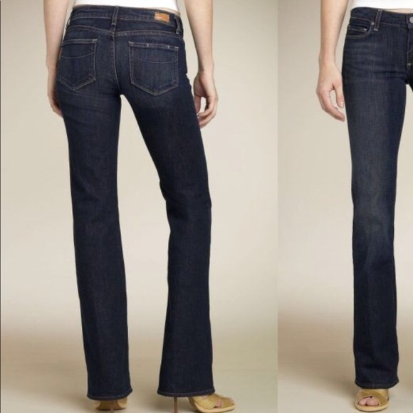 NWOT SZ 28 Paige Benedict Canyon Dark Wash Jeans - Picture 3 of 8